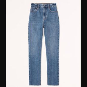 Abercrombie Ultra High Rise 90s Straight Jean, Size 25